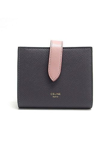 Céline Compact Grey Leather Wallet (view 1)
