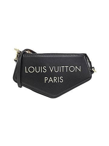 Louis Vuitton Black Leather Clutch Bag (view 1)