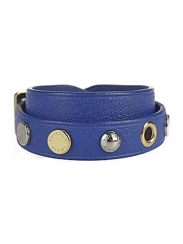 Louis Vuitton Blue Leather Bracelet Jewelry (view 1)