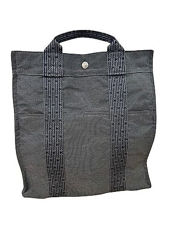 Hermès Herline Grey Canvas Backpack Bag (view 1)