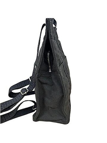 Hermès Herline Grey Canvas Backpack Bag (view 2)
