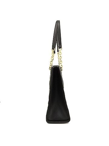Michael Kors -- Black Leather Tote Bag (view 2)