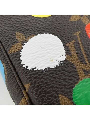 Louis Vuitton Mini Pochette Accessoires Brown Canvas Clutch Bag (view 2)