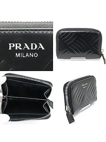 Prada Black Patent Leather Wallet (view 2)