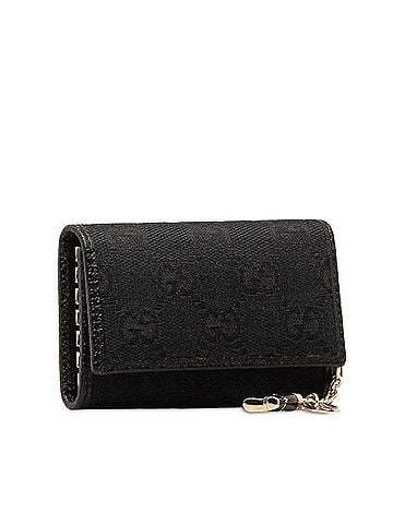 Gucci Etui À Clés Black Canvas Wallet (view 2)