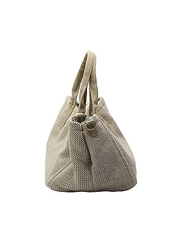Prada Bauletto Beige Canvas Tote Bag (view 2)
