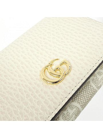Gucci Gg Marmont Beige Leather Wallet (view 2)