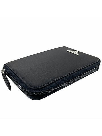 Prada Tessuto Black Leather Wallet (view 2)
