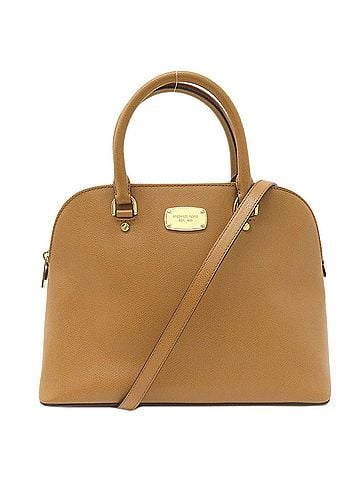Michael Kors Cindy Brown Leather Tote Bag (view 1)