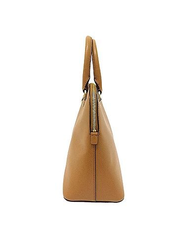 Michael Kors Cindy Brown Leather Tote Bag (view 2)