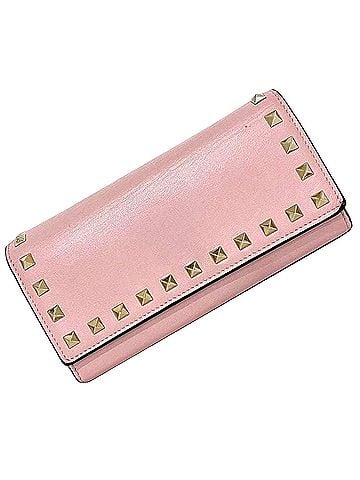 Valentino Garavani V Logo Pink Leather Wallet (view 1)
