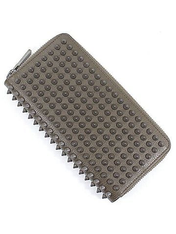 Christian Louboutin Panettone Grey Leather Wallet (view 1)