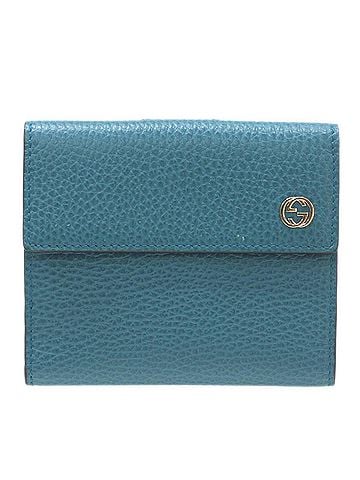 Gucci Interlocking G Turquoise Leather Wallet (view 1)
