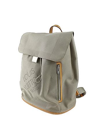 Louis Vuitton Pionie Beige Leather Backpack Bag (view 2)
