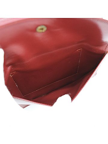 Cartier Must Line Burgundy Leather Clutch Bag (view 2)