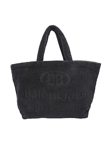 Balenciaga Black Suede Tote Bag (view 1)