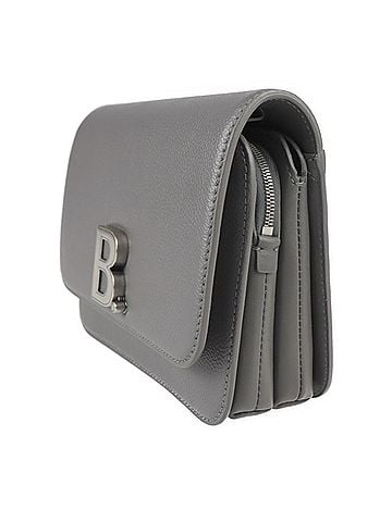 Balenciaga Grey Leather Shoulder Bag (view 2)