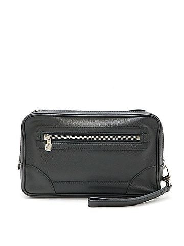 Louis Vuitton Pavel Black Leather Clutch Bag (view 1)