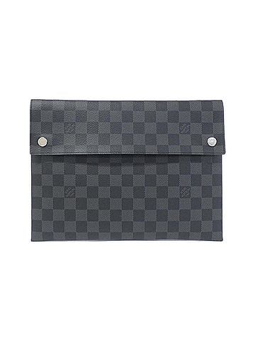 Louis Vuitton Alpha Black Canvas Clutch Bag (view 1)