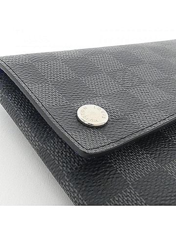 Louis Vuitton Alpha Black Canvas Clutch Bag (view 2)