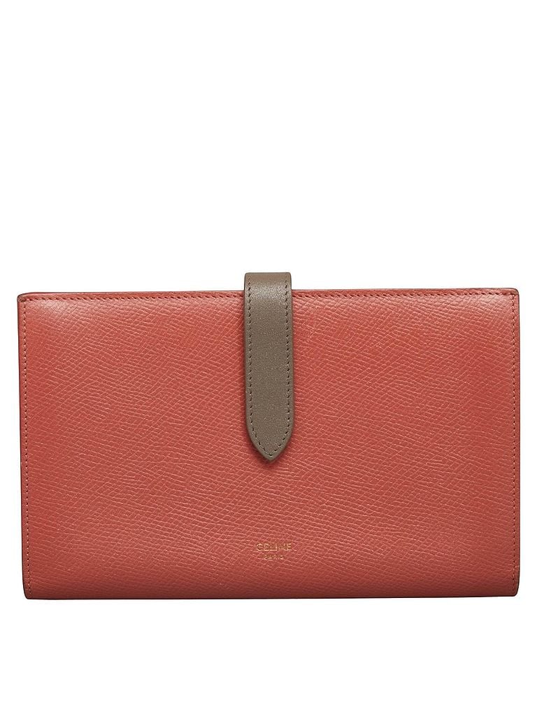 Céline 100% Leather Solid Pink Large Strap Wallet Pink Leather Wallet One size - photo 1