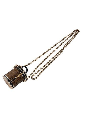 Louis Vuitton Cannes Brown Leather Necklace Jewelry (view 2)