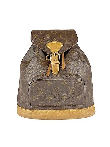 Louis Vuitton Montsouris Mm Brown Canvas Backpack Bag (view 1)