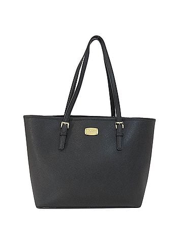 Michael Kors Tote Bag Black Leather Tote Bag (view 1)