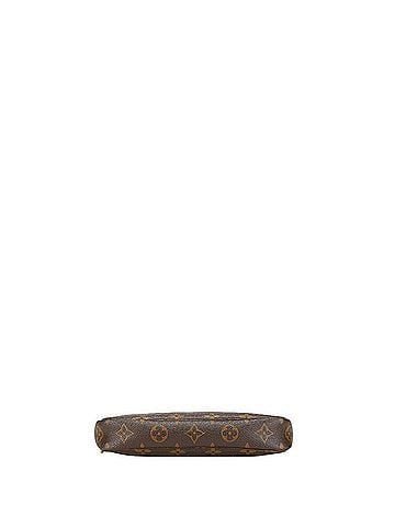 Louis Vuitton Pochette Accessoire Brown Canvas Clutch Bag (view 2)