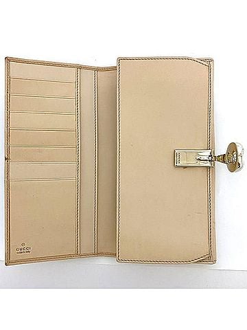 Gucci Flora Beige Leather Wallet (view 2)