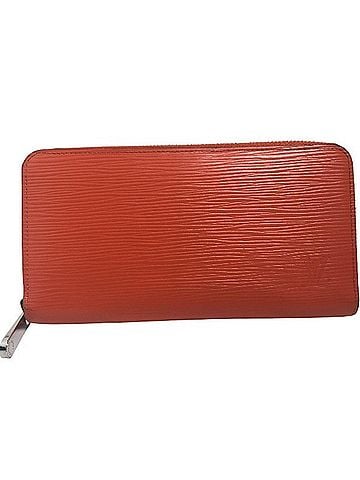 Louis Vuitton Zippy Wallet Orange Leather Wallet (view 1)