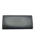 Céline 100% Leather Solid Black Triomphe Black Leather Wallet One size - photo 3