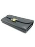 Céline 100% Leather Solid Black Triomphe Black Leather Wallet One size - photo 4