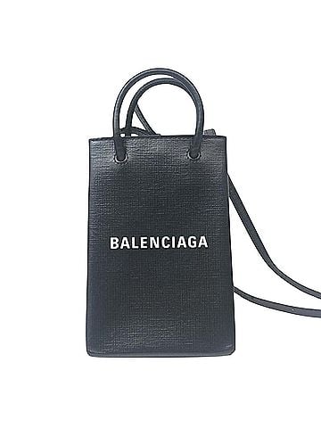 Balenciaga Black Leather Tote Bag (view 1)