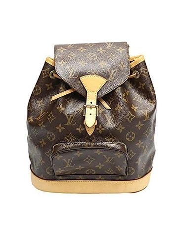 Louis Vuitton Montsouris Brown Canvas Backpack Bag (view 1)