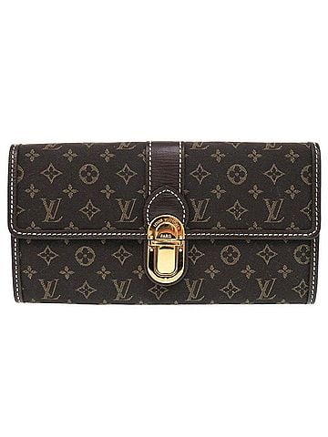 Louis Vuitton Sarah Brown Canvas Wallet (view 1)