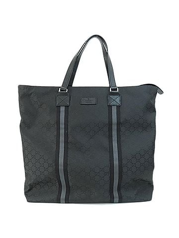 Gucci Gg Nylon Black Synthetic Tote Bag (view 1)