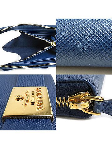 Prada Blue Leather Wallet (view 2)