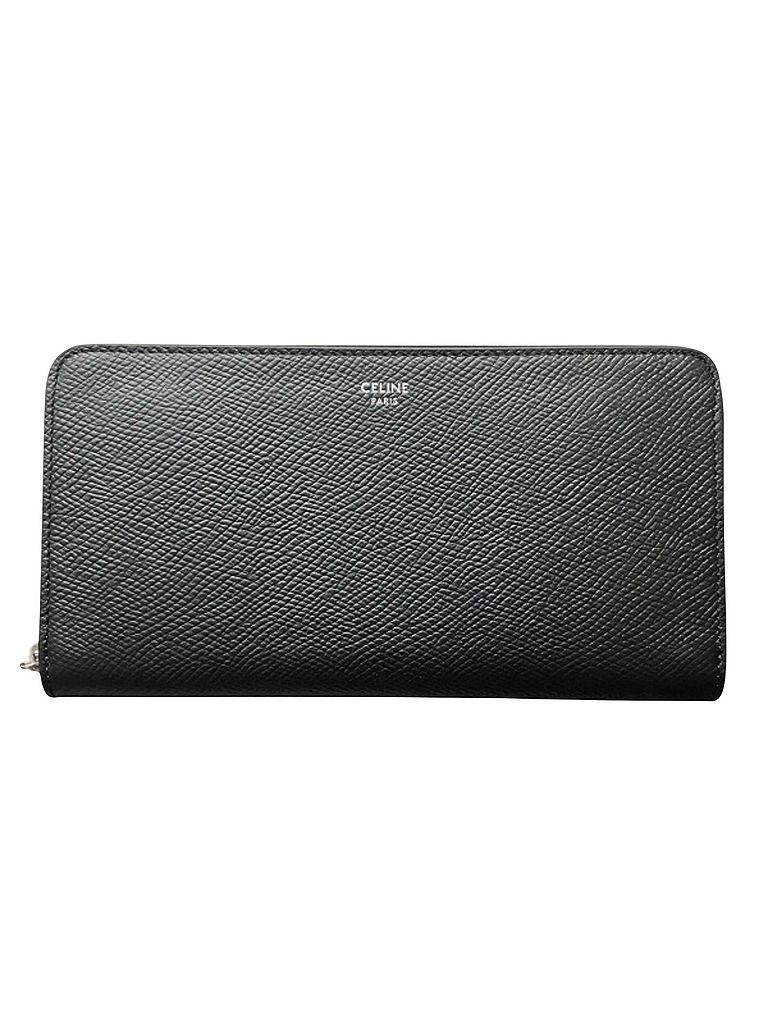 Céline 100% Leather Solid Black Black Leather Wallet One size - photo 1