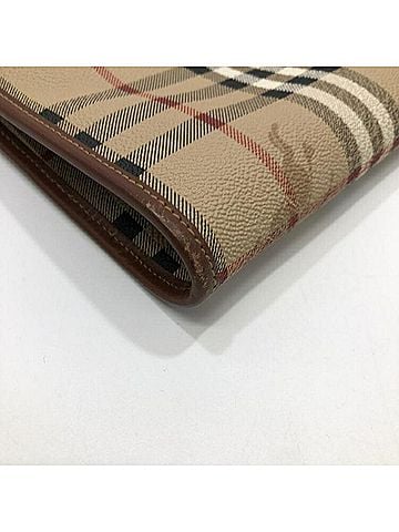 Burberry Nova Check Beige Canvas Clutch Bag (view 2)