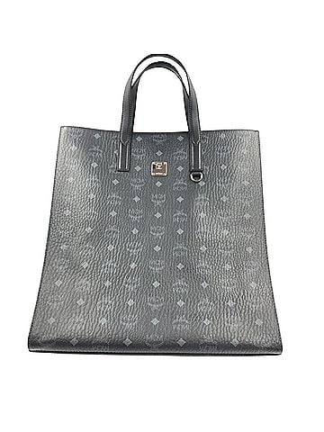 MCM Visetos Black Leather Handbag (view 1)