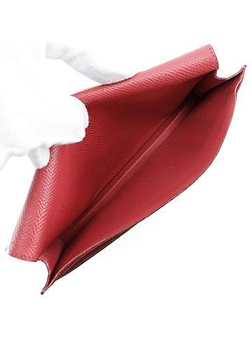 Hermès Béarn Red Leather Wallet (view 2)