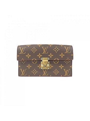Louis Vuitton Brown Canvas Clutch Bag (view 1)