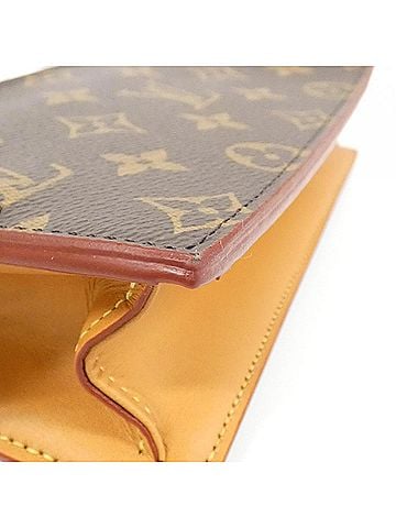 Louis Vuitton Brown Canvas Clutch Bag (view 2)