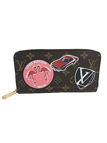 Louis Vuitton Portefeuille Zippy Brown Canvas Wallet (view 1)