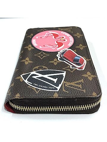 Louis Vuitton Portefeuille Zippy Brown Canvas Wallet (view 2)