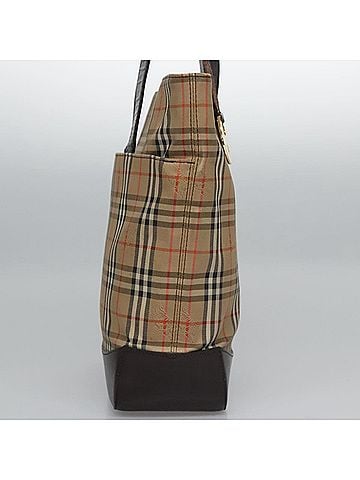 Burberry Nova Check Beige Canvas Tote Bag (view 2)