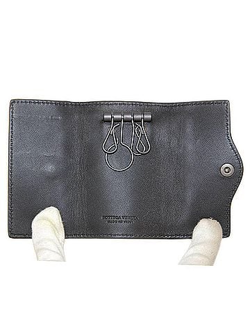 Bottega Veneta Intrecciato Black Leather Wallet (view 2)