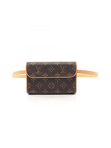 Louis Vuitton Florentine Brown Canvas Clutch Bag (view 1)
