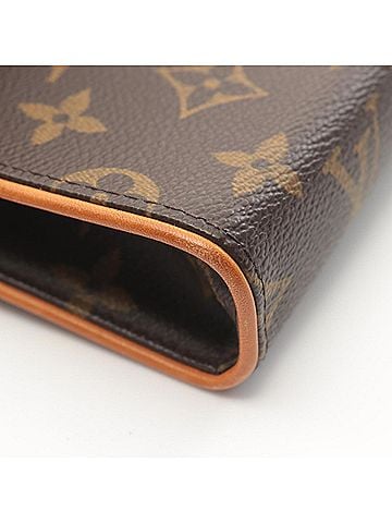 Louis Vuitton Florentine Brown Canvas Clutch Bag (view 2)